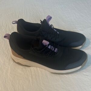 Black and Purple Athletic Shoes